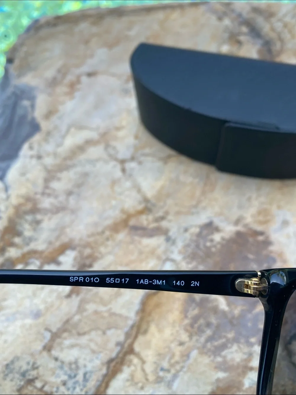 Authentic Prada Black Butterfly Frame Sunglasses with Dark Lenses SPR01O 1AB-3M1